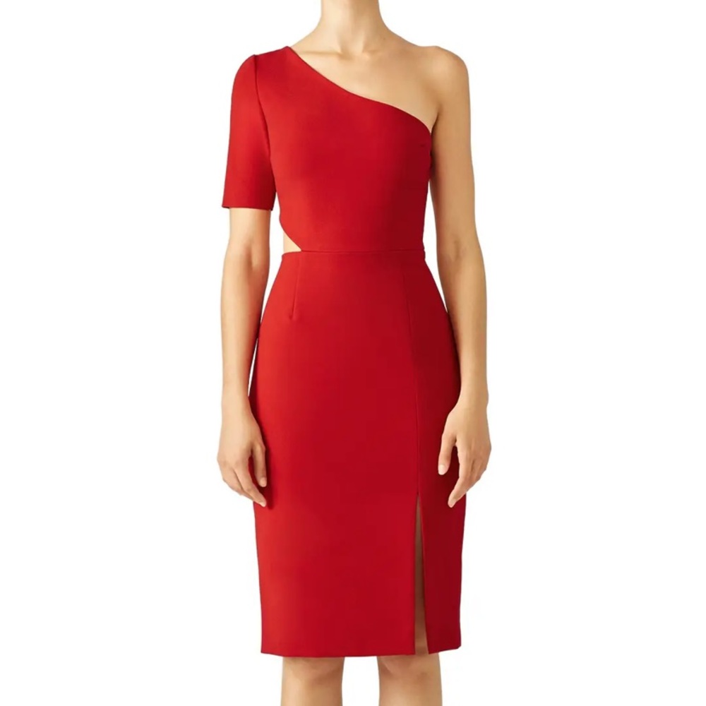 Jill Jill Stuart Cardinal Red Cutout Sheath Dress 6
